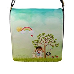 Flap Bag - Flap Closure Messenger Bag (L)