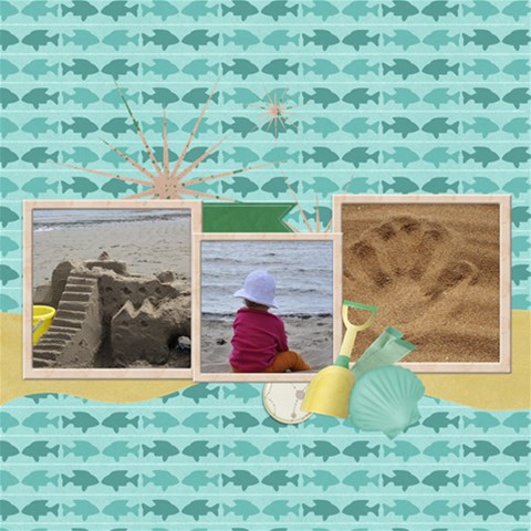 Incredible Sandbox P2 By Elfie 12 x12  Scrapbook Page - 1