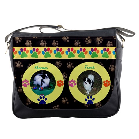 Kitty/doggy Messenger Bag By Joy Johns Front