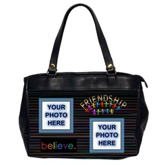 Friendship office bag, 2 sides - Oversize Office Handbag (2 Sides) Friendship office bag, 2 sides - Oversize Office Handbag (2 Sides)