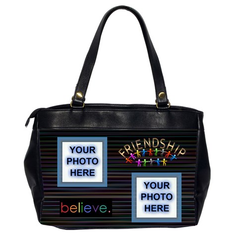 Friendship Office Bag, 2 Sides By Joy Johns Back