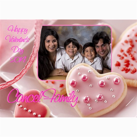 Happy Valentine By Ivelyn 7 x5  Photo Card - 6