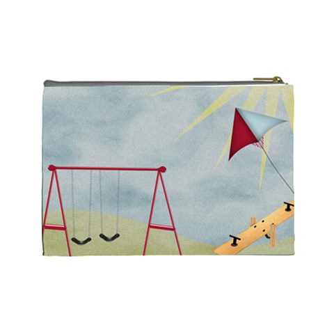 At The Park Large Cosmetic Bag By Lisa Minor Back