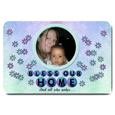 Bless Our Home Doormat By Angeye 30 x20  Door Mat