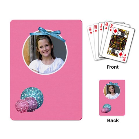 Our Backyard Party Playing Cards 2 By Lisa Minor Back