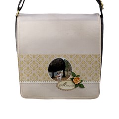 Flap Closure Messenger Bag (L)-  Family Memories