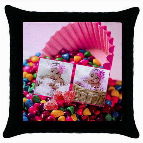 Candy Hearts Pillow By Ivelyn Front