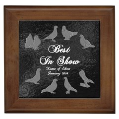 BIS Pigeon Tile - Generic Show - Framed Tile