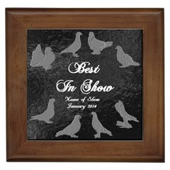 BIS Pigeon Tile - Generic Show - Framed Tile