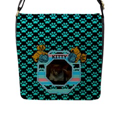 Kitty Flap Closure Messenger Bag - Flap Closure Messenger Bag (L) Kitty Flap Closure Messenger Bag - Flap Closure Messenger Bag (L)