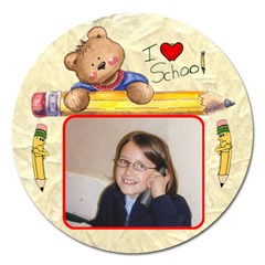i love school - Magnet 5  (Round)
