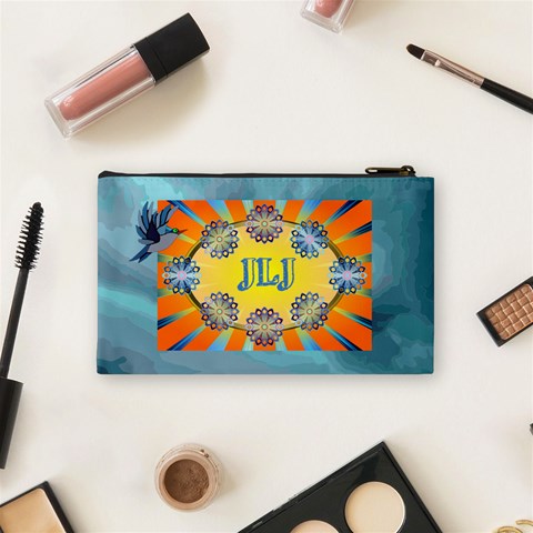 Name/initial Small Cosmetic Bag By Joy Johns Back