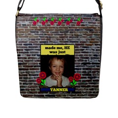 Show-Off large removable Closure messenger bag - Flap Closure Messenger Bag (L)