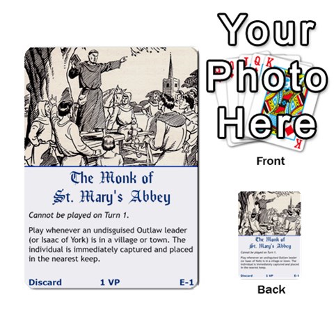 Robin Hood Cards (sheriff Deck) By Mark Johnson Front 1