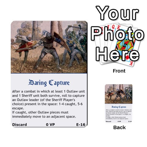 Robin Hood Cards (sheriff Deck) By Mark Johnson Front 16