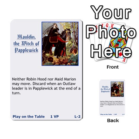 Robin Hood Cards (sheriff Deck) By Mark Johnson Front 19