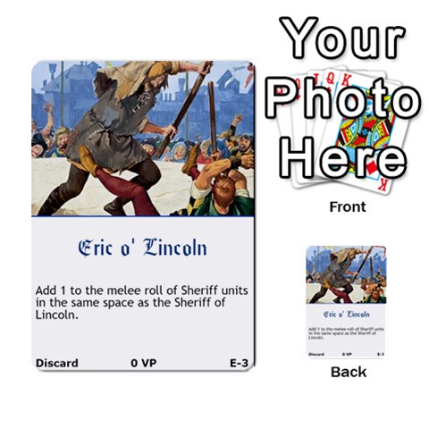 Robin Hood Cards (sheriff Deck) By Mark Johnson Front 3