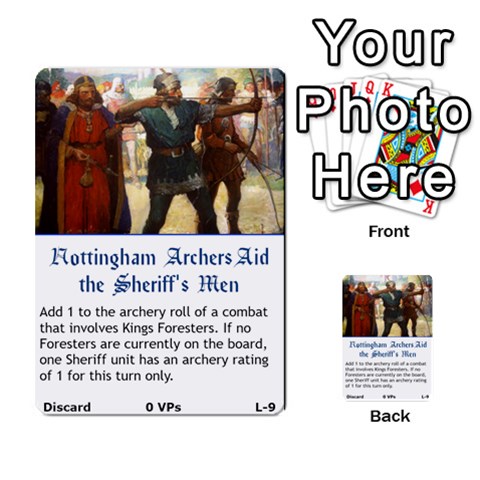 Robin Hood Cards (sheriff Deck) By Mark Johnson Front 26
