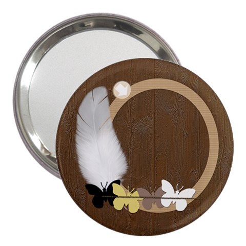 Feather And Butterflies Mirror By Zornitza Front