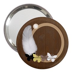 Feather and Butterflies mirror - 3  Handbag Mirror