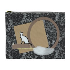 Black cat, White cat cosmetic bag XL - Cosmetic Bag (XL)