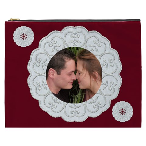 Lace Cosmetic Bag (xxxl) By Deborah Front
