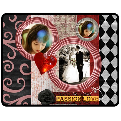 Passion Love By Joanne5 60 x50  Blanket Front