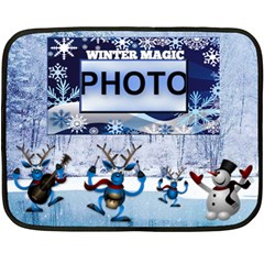 Winter Magic mini blanket, 1 side (4 styles) - Fleece Blanket (Mini) Winter Magic mini blanket, 1 side (4 styles) - Fleece Blanket (Mini)