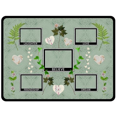 Friendship Xlarge Fleece Blanket By Lil 80 x60  Blanket Front