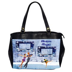 Winter Magic office bag, 2 sides - Oversize Office Handbag (2 Sides) Winter Magic office bag, 2 sides - Oversize Office Handbag (2 Sides)