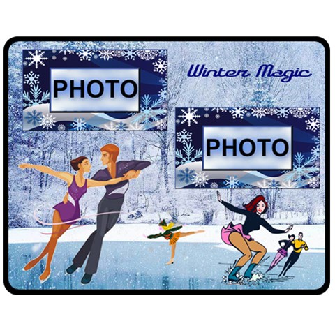 Winter Magic Medium Blanket #2 By Joy Johns 60 x50  Blanket Front