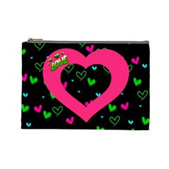 Love large cosmetic bag - Cosmetic Bag (Large) Love large cosmetic bag - Cosmetic Bag (Large)