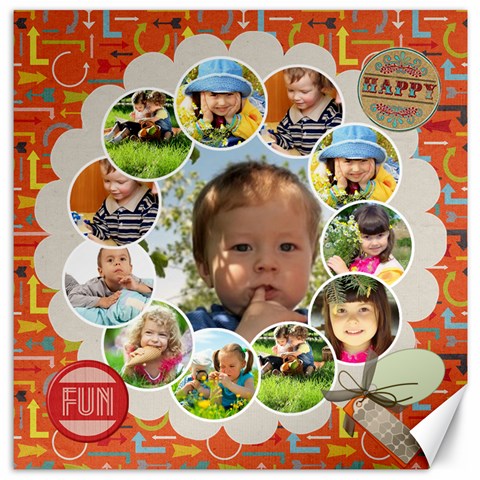 Kids By Kids 15.2 x15.41  Canvas - 1