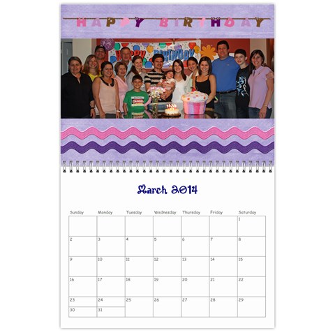 Calendario 2014 By Edna Mar 2014