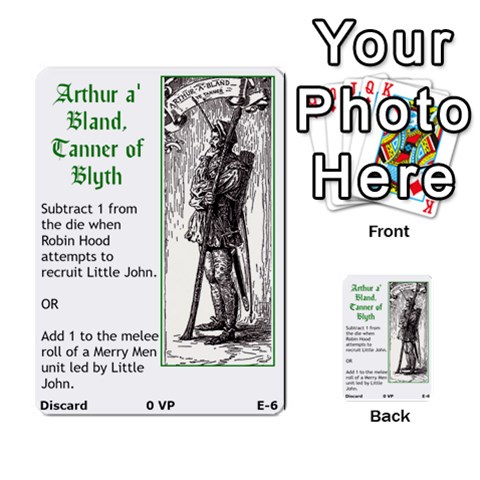 Robin Hood Cards (outlaw And King Decks) By Mark Johnson Front 6