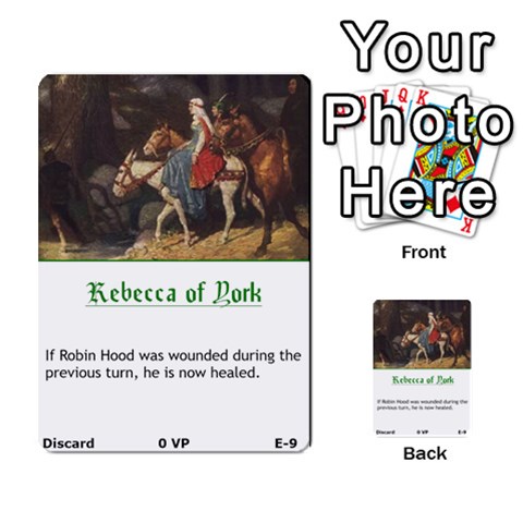 Robin Hood Cards (outlaw And King Decks) By Mark Johnson Front 9