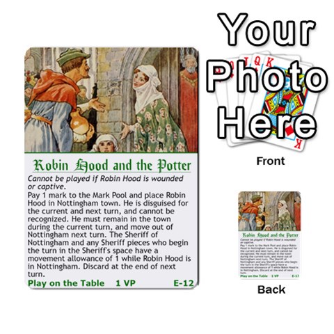 Robin Hood Cards (outlaw And King Decks) By Mark Johnson Front 12