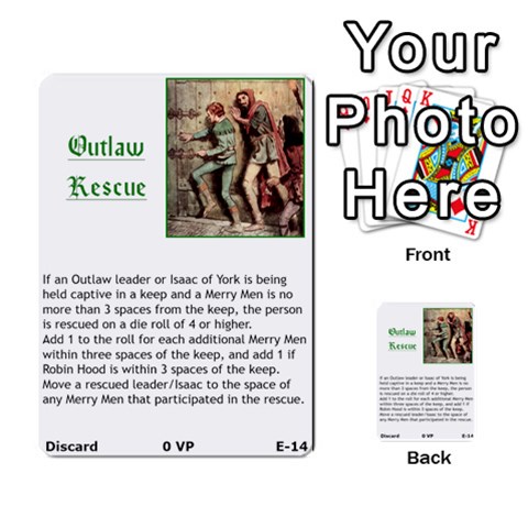 Robin Hood Cards (outlaw And King Decks) By Mark Johnson Front 14