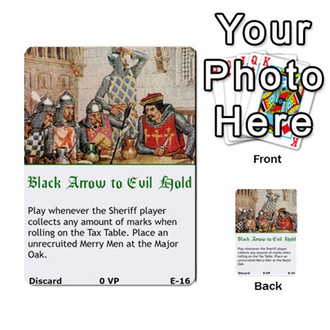 Robin Hood Cards (outlaw And King Decks) By Mark Johnson Front 16