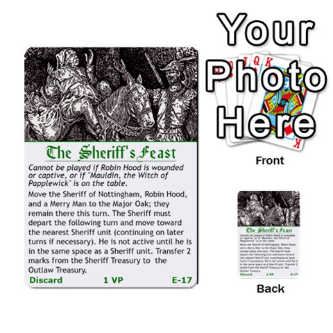 Robin Hood Cards (outlaw And King Decks) By Mark Johnson Front 17
