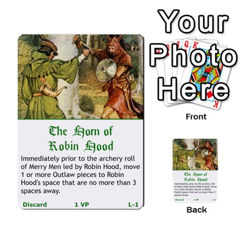 Robin Hood Cards (outlaw And King Decks) By Mark Johnson Front 18