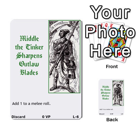 Robin Hood Cards (outlaw And King Decks) By Mark Johnson Front 23