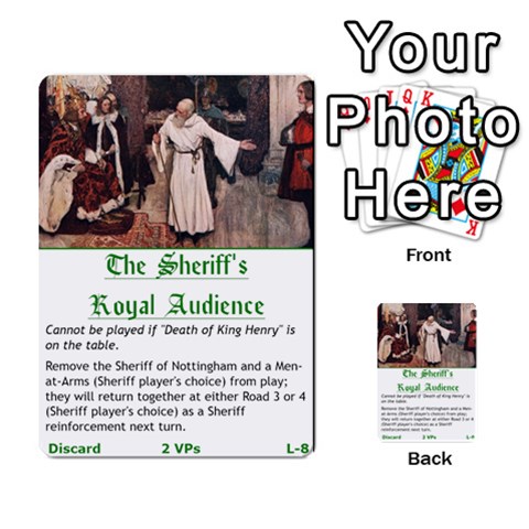 Robin Hood Cards (outlaw And King Decks) By Mark Johnson Front 25