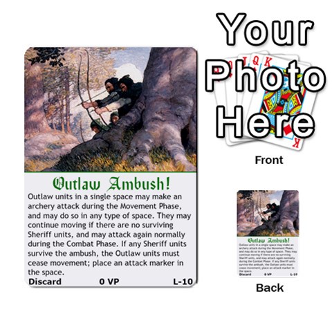 Robin Hood Cards (outlaw And King Decks) By Mark Johnson Front 27