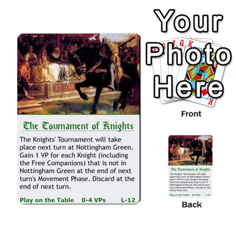 Robin Hood Cards (outlaw And King Decks) By Mark Johnson Front 29