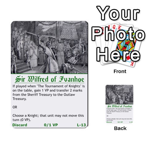 Robin Hood Cards (outlaw And King Decks) By Mark Johnson Front 30