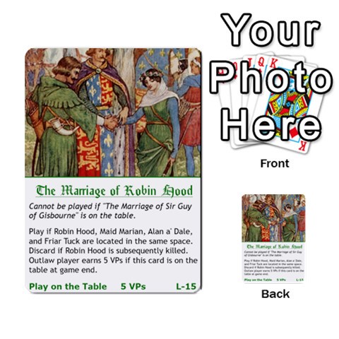 Robin Hood Cards (outlaw And King Decks) By Mark Johnson Front 32