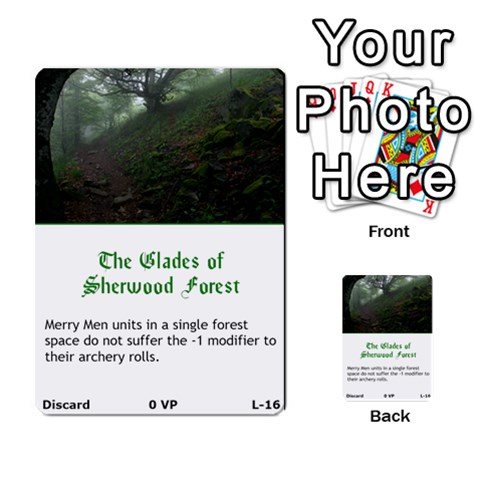 Robin Hood Cards (outlaw And King Decks) By Mark Johnson Front 33