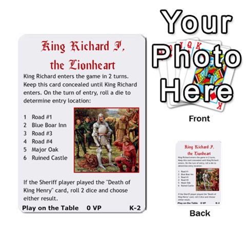 Robin Hood Cards (outlaw And King Decks) By Mark Johnson Front 36