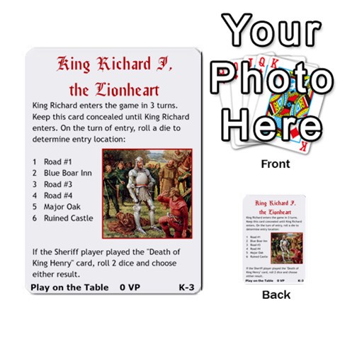 Robin Hood Cards (outlaw And King Decks) By Mark Johnson Front 37